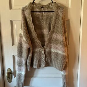 Free People Women’s Button Up Sweater